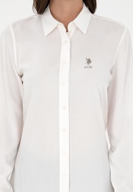 Kadın Krem Uzun Kollu Gömlek - 50297165005