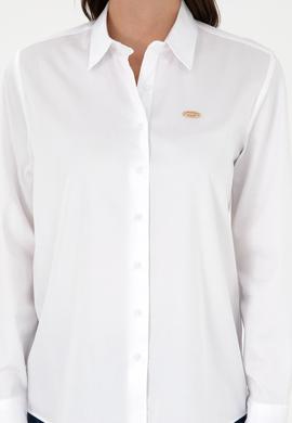Kadın Beyaz Uzun Kollu Gömlek - 50297108003