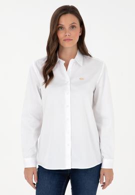 Kadın Beyaz Uzun Kollu Gömlek - 50297108003