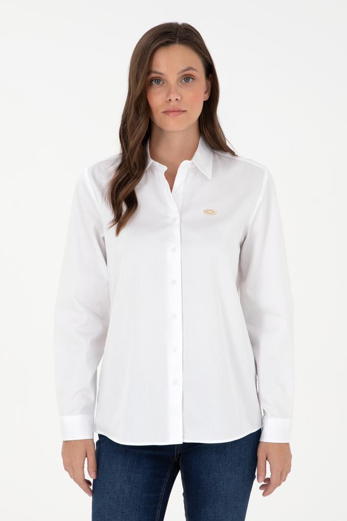 Kadın Beyaz Uzun Kollu Gömlek