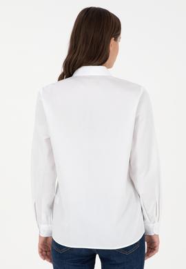 Kadın Beyaz Uzun Kollu Gömlek - 50297108003