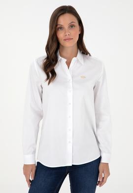 Kadın Beyaz Uzun Kollu Gömlek - 50297108003