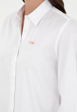 Kadın Beyaz Uzun Kollu Gömlek - 50297108003