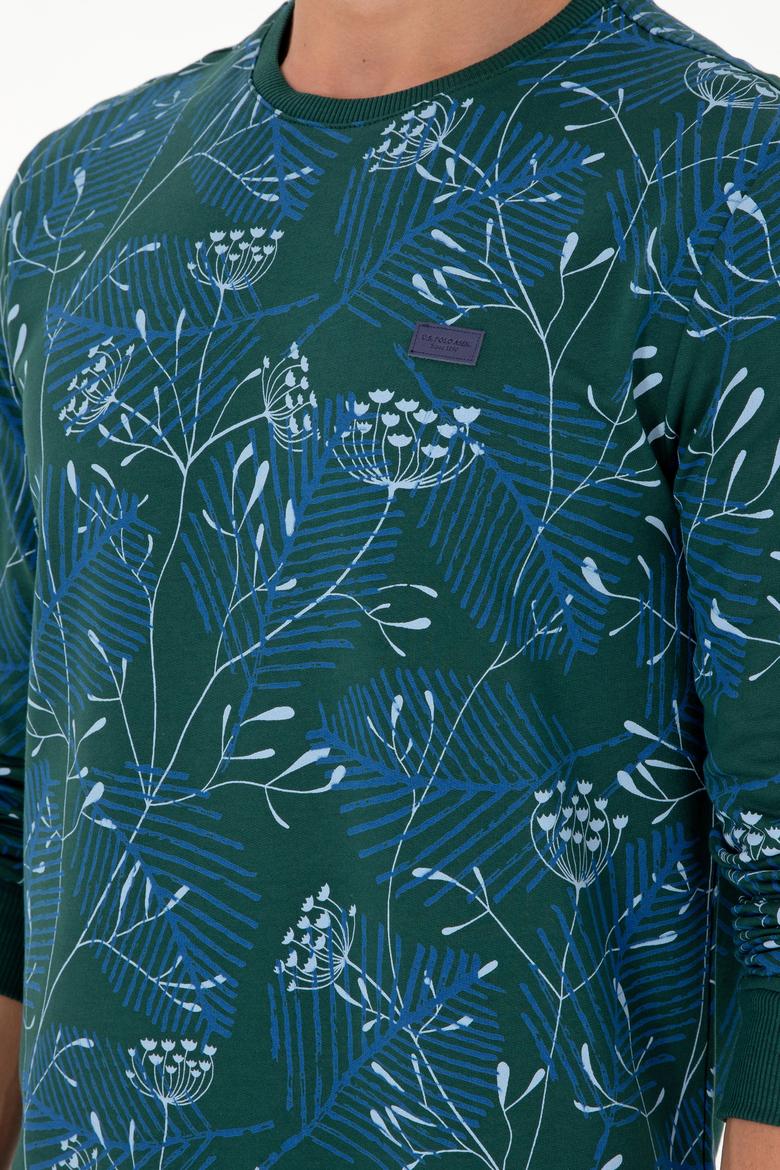 Erkek Koyu Yeşil Sweatshirt - 50290581017