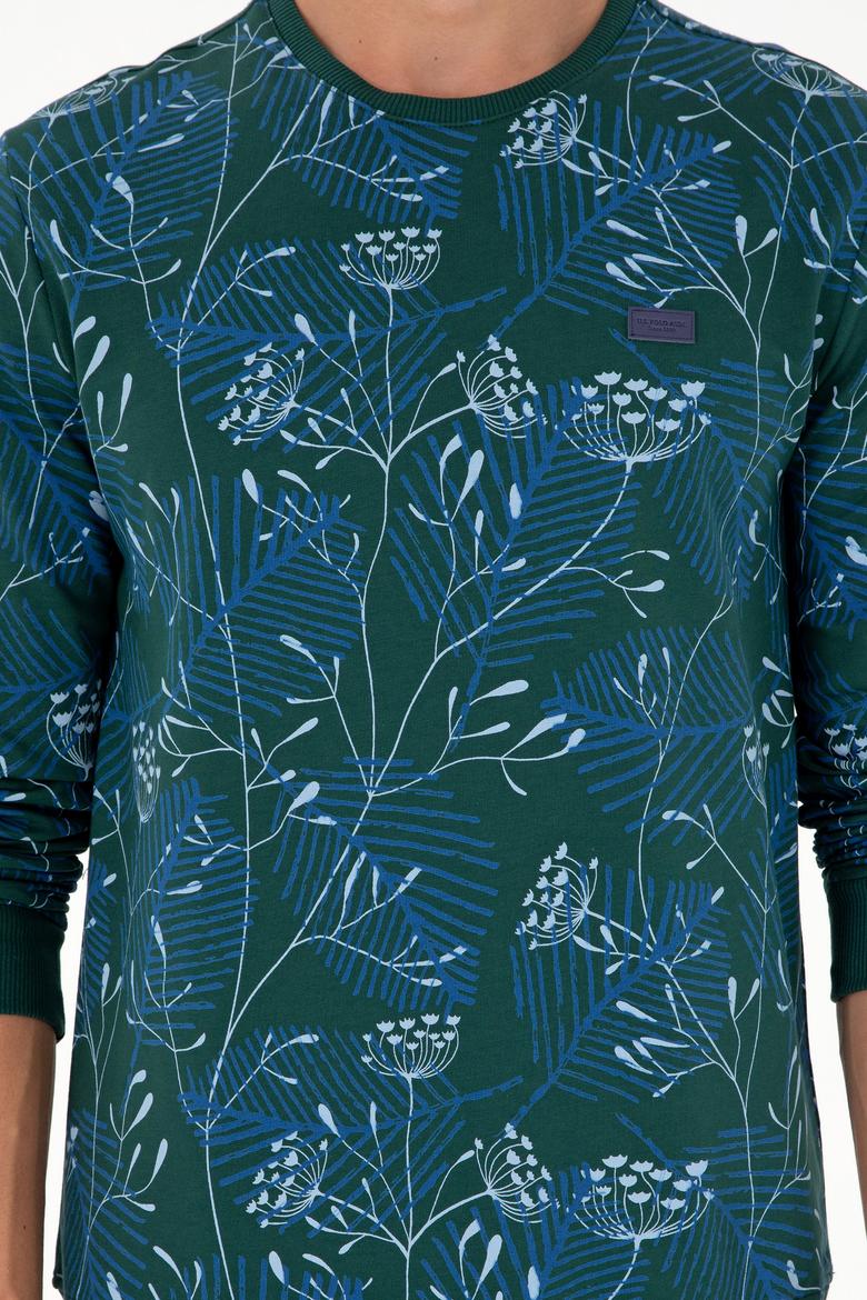 Erkek Koyu Yeşil Sweatshirt - 50290581017