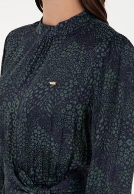 Kadın Lacivert Dokuma Elbise - 50289856002