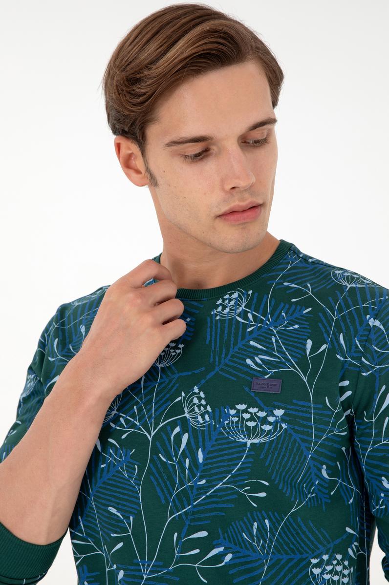 Erkek Koyu Yeşil Sweatshirt