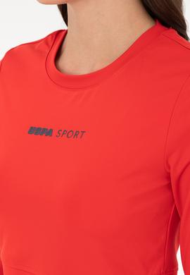 Kadın Kırmızı Bisiklet Yaka Sweatshirt - 50291461005