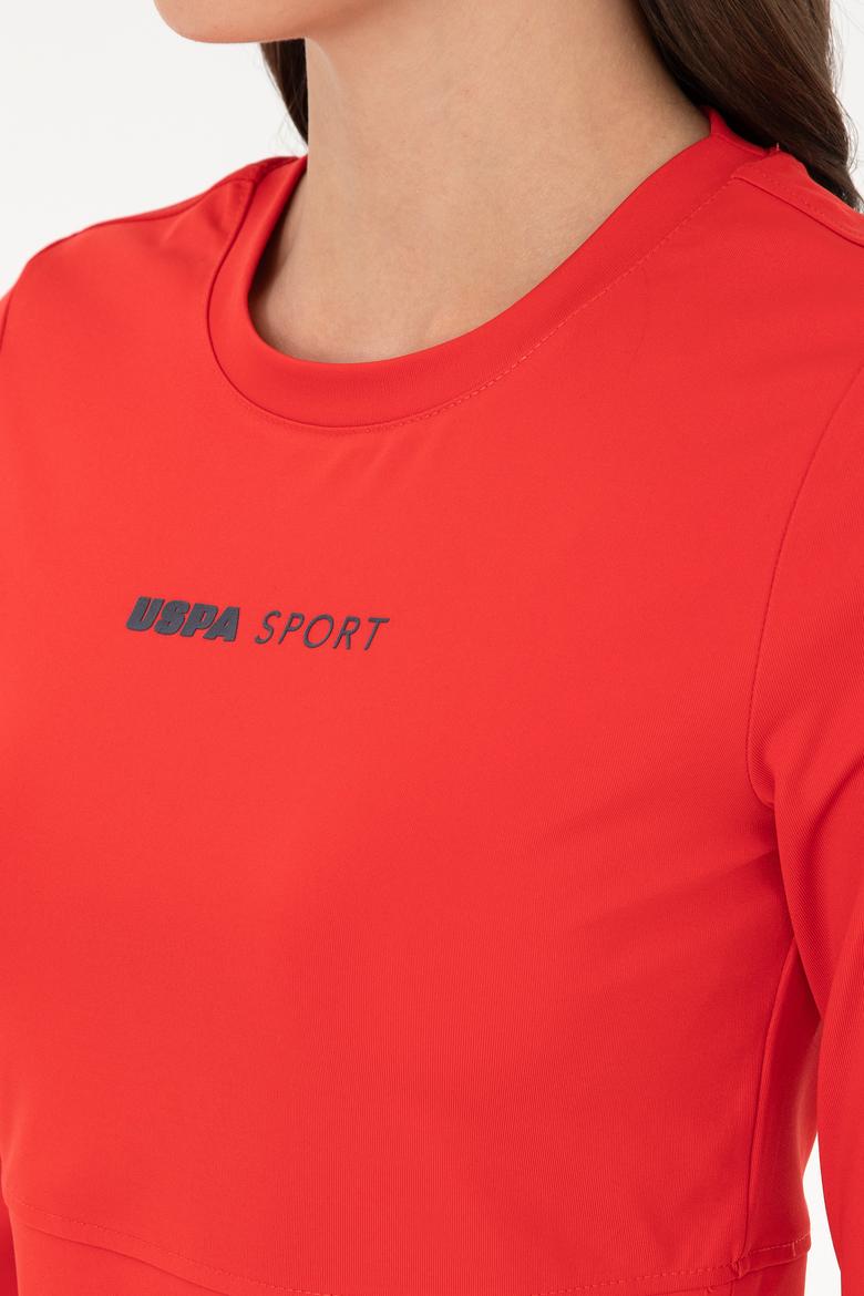 Kadın Kırmızı Bisiklet Yaka Sweatshirt - 50291461005