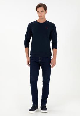 Erkek Lacivert Basic Sweatshirt - 50295159050