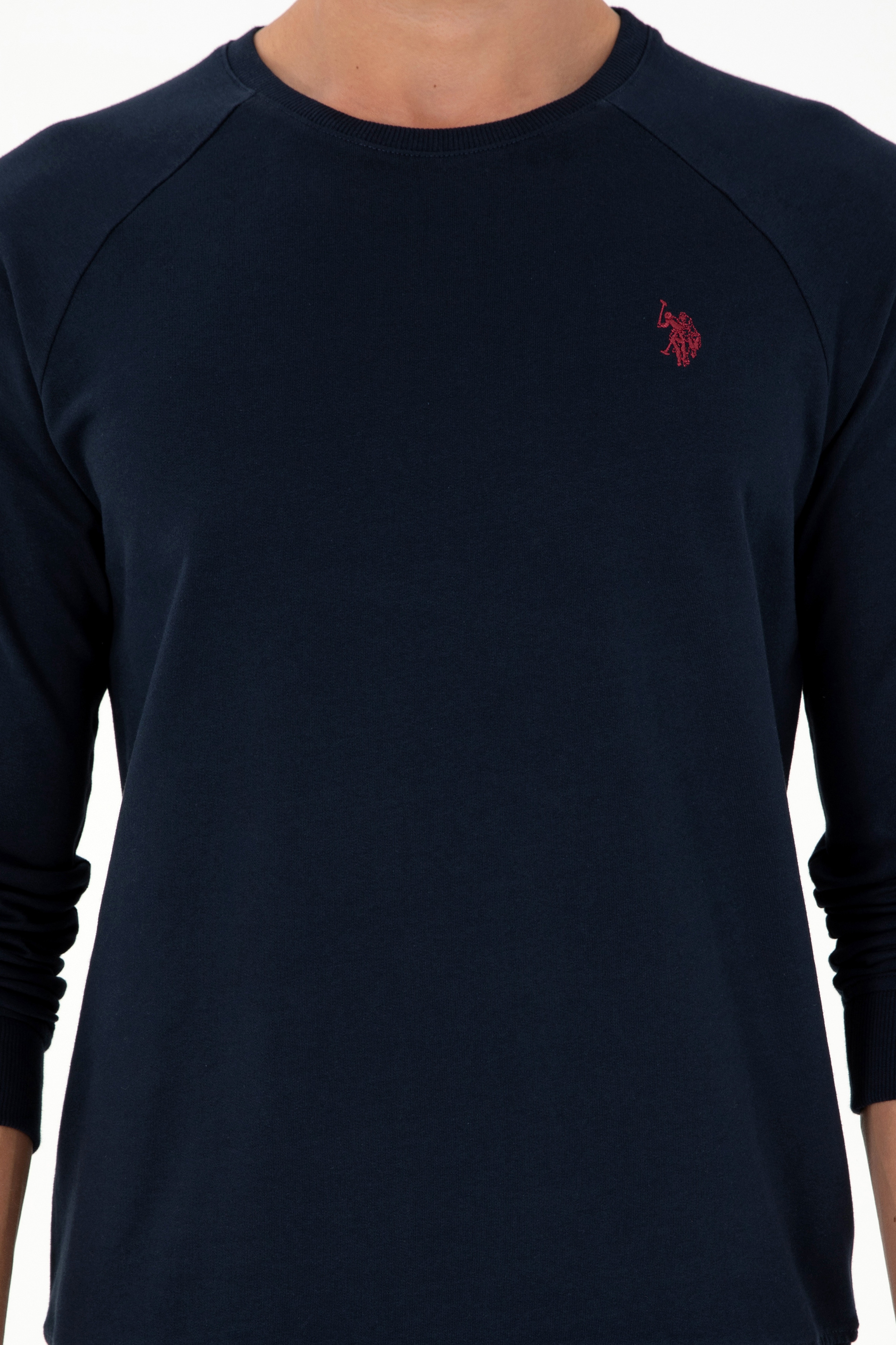 Erkek Lacivert Basic Sweatshirt - Image 6