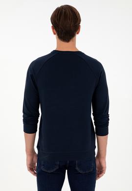 Erkek Lacivert Basic Sweatshirt - 50295159050