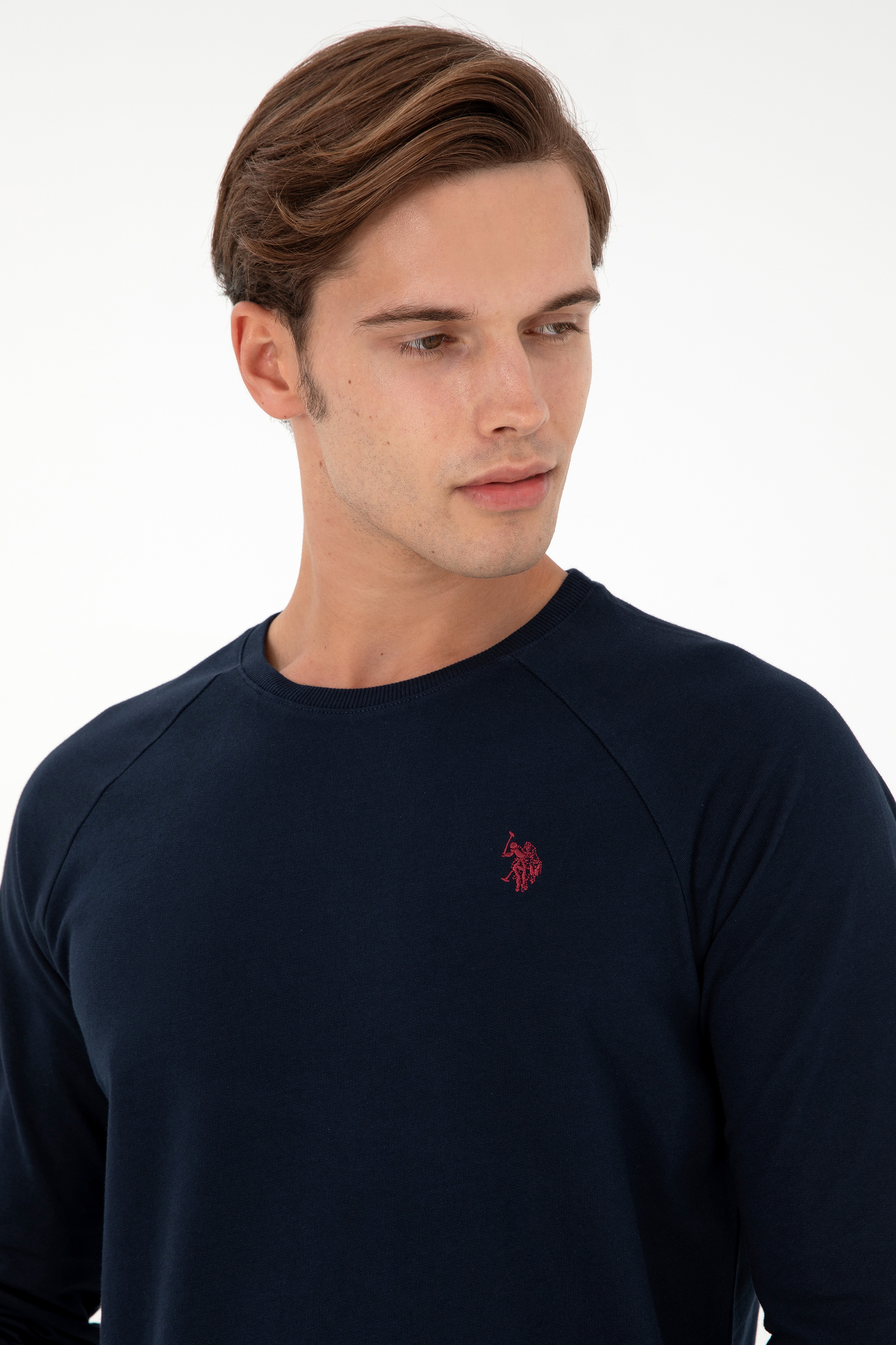 Erkek Lacivert Basic Sweatshirt - Image 2