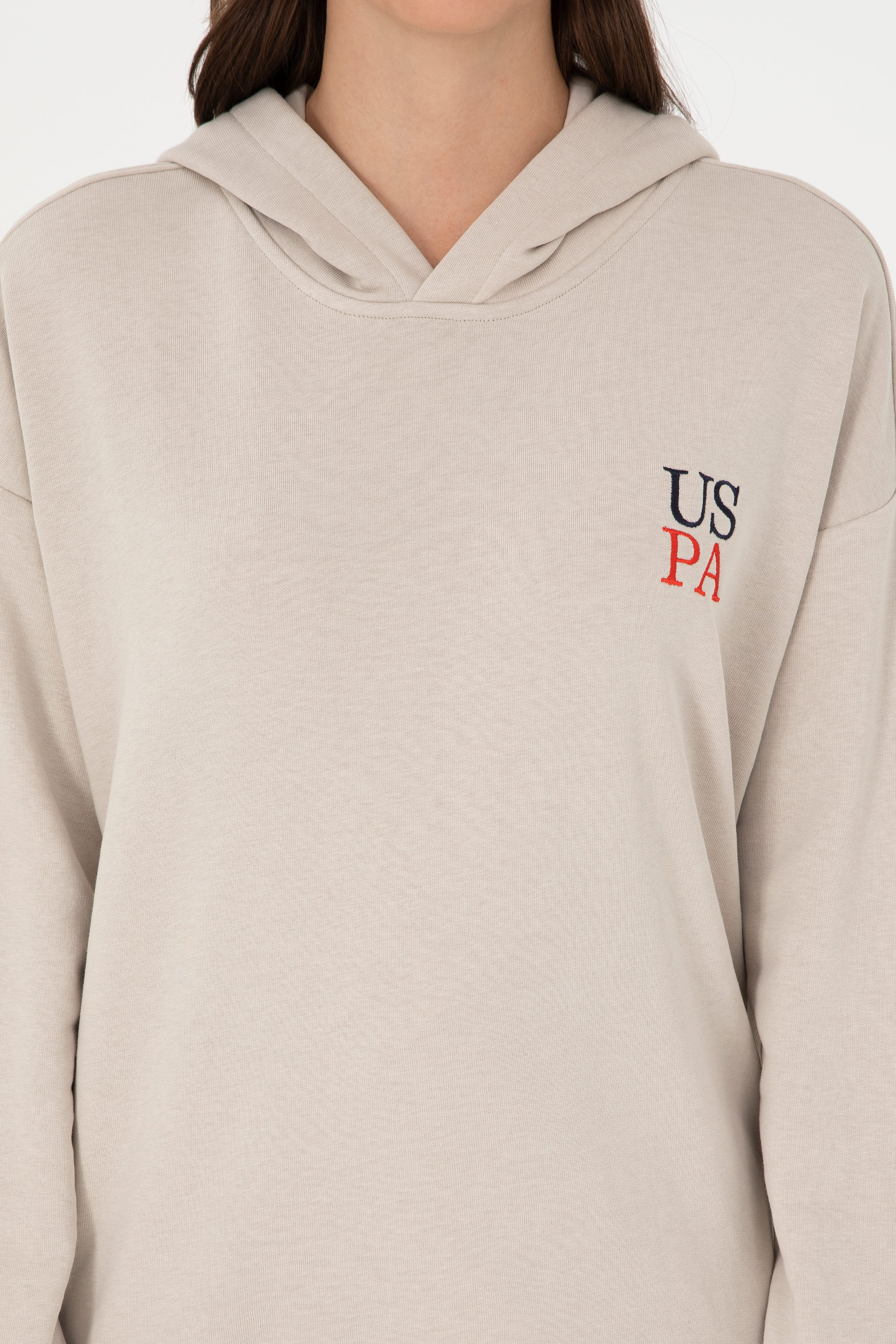 Kadın Taş Kapüşonlu Sweatshirt - Image 6