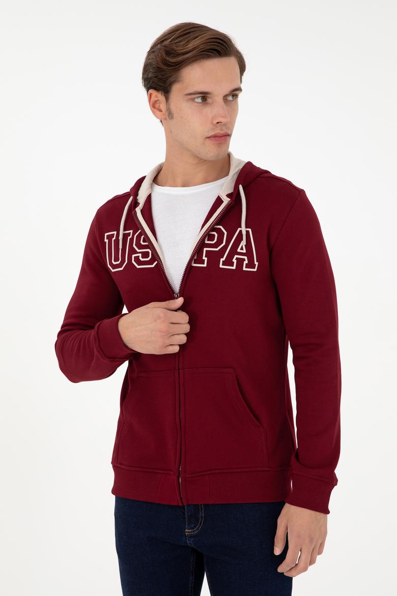 Erkek Bordo Örme Hırka - 50295172007