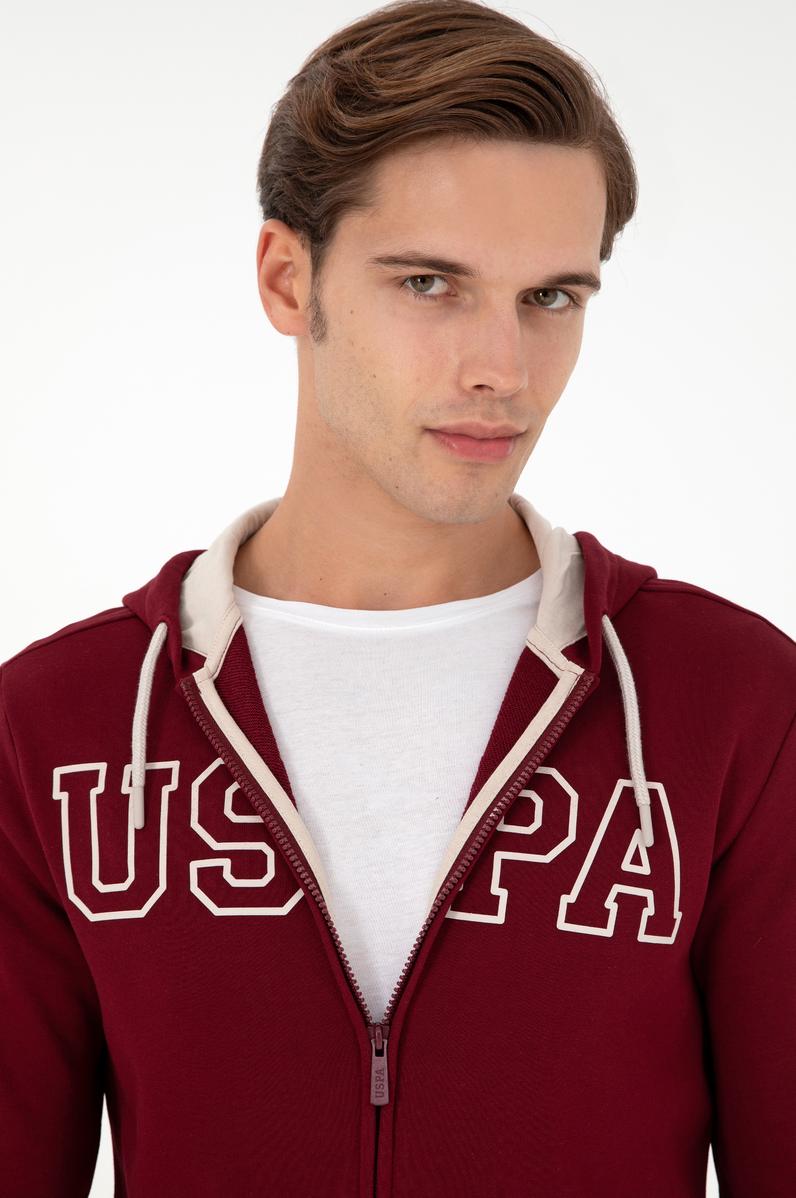 Erkek Bordo Örme Hırka