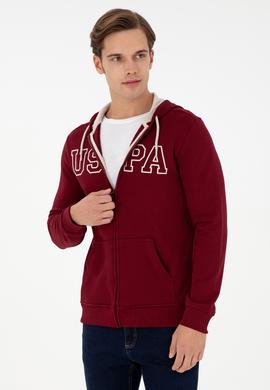 Erkek Bordo Örme Hırka - 50295172007