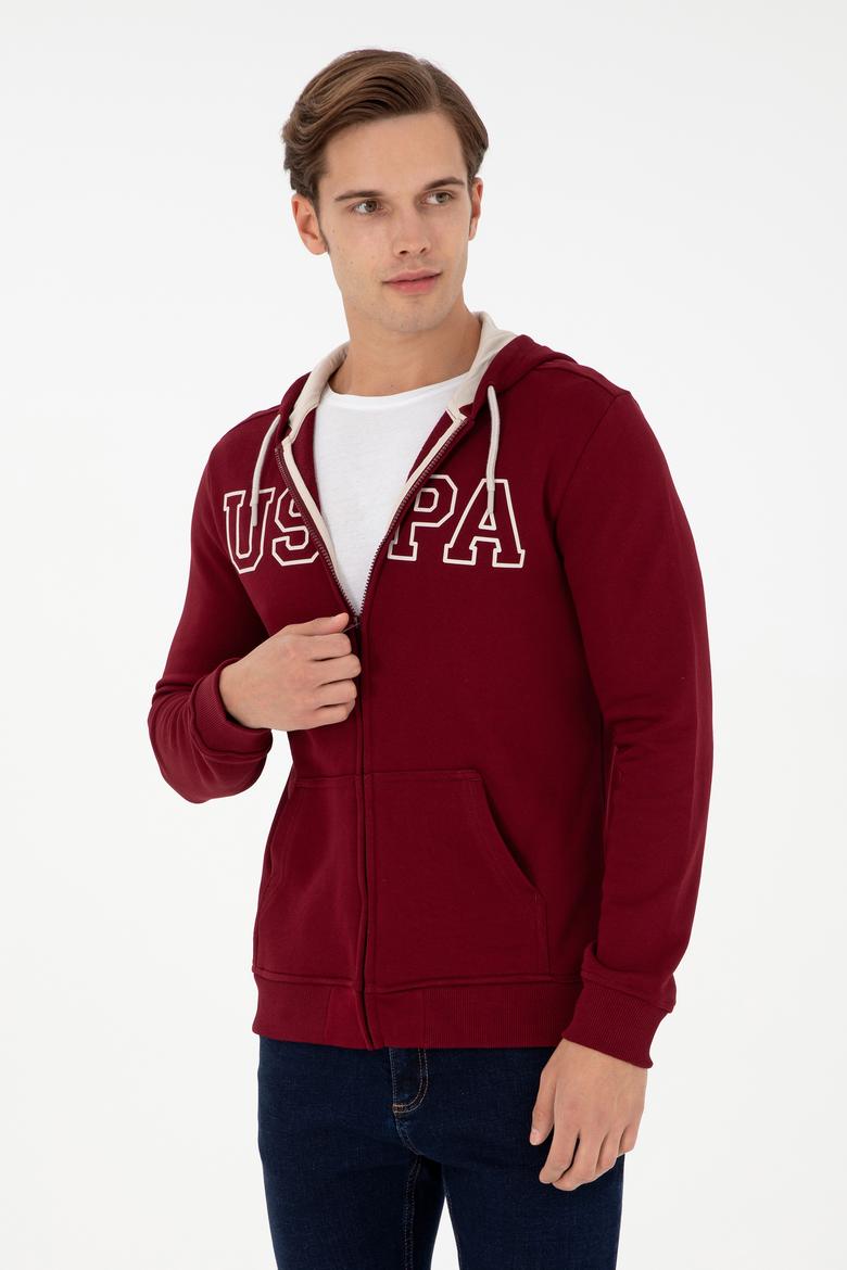 Erkek Bordo Örme Hırka