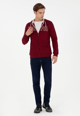 Erkek Bordo Örme Hırka - 50295172007