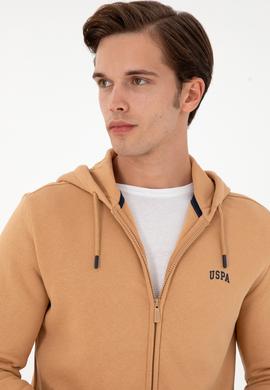 Erkek Camel Şardonlu Örme Hırka - 50293146096