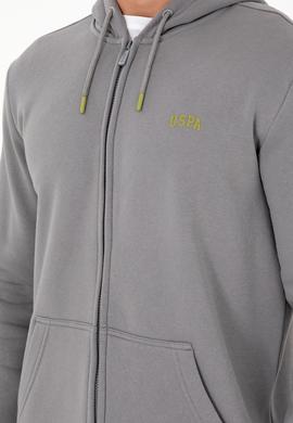 Erkek Gri Şardonlu Örme Hırka - 50293146064