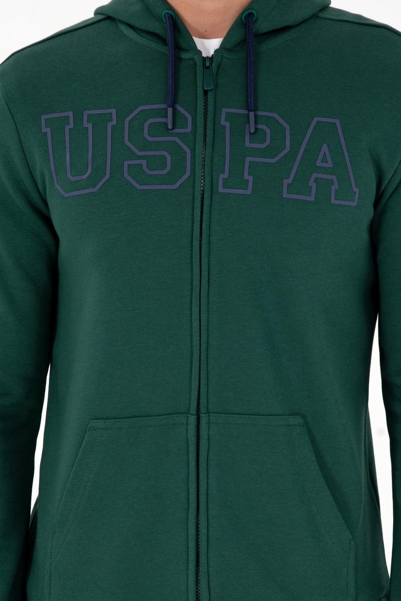 Erkek Koyu Yeşil Örme Hırka - 50295172066