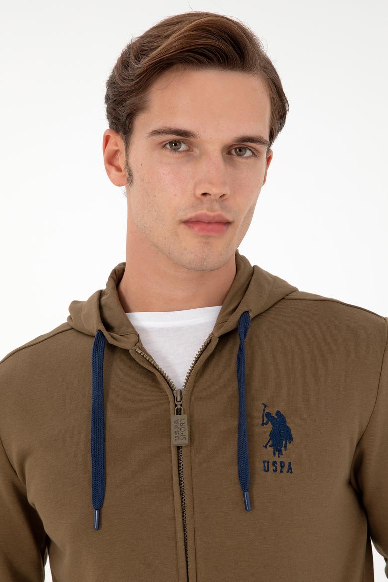 Erkek Haki Örme Hırka - 50289028106