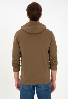 Erkek Haki Örme Hırka - 50289028106