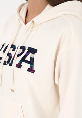 Kadın Krem Kapüşonlu Sweatshirt - 50298586007