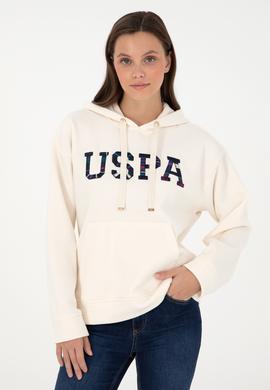 Kadın Krem Kapüşonlu Sweatshirt - 50298586007