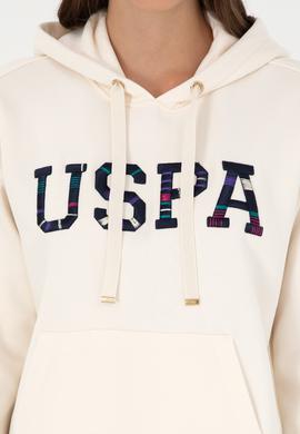 Kadın Krem Kapüşonlu Sweatshirt - 50298586007