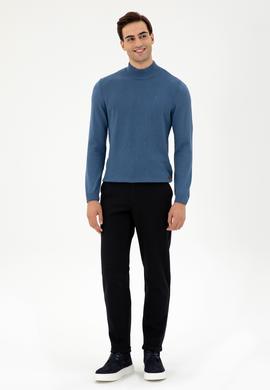 Erkek Lacivert Kanvas Pantolon - 50297846100