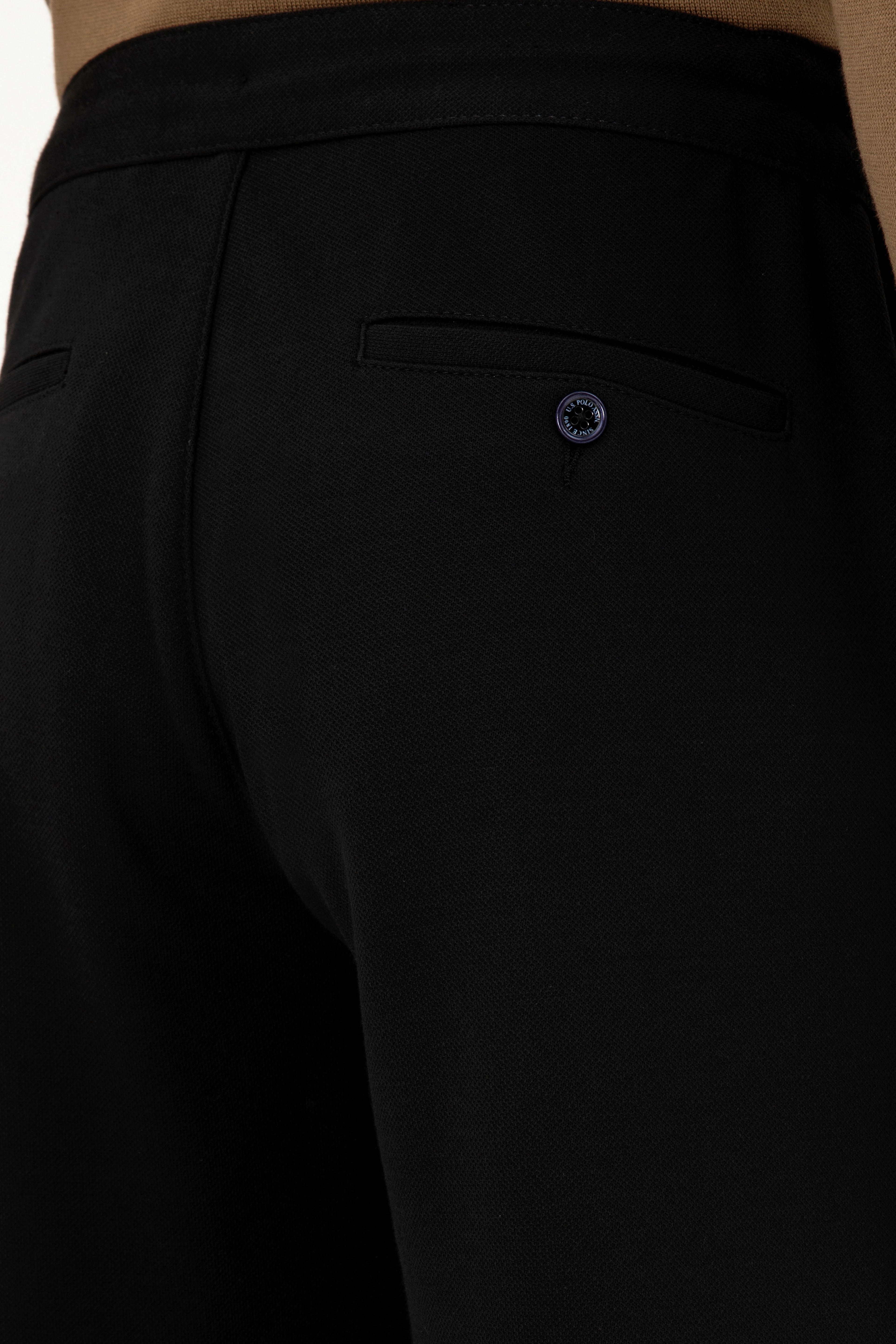 Erkek Carrot Fit Siyah Kanvas Pantolon - Image 6