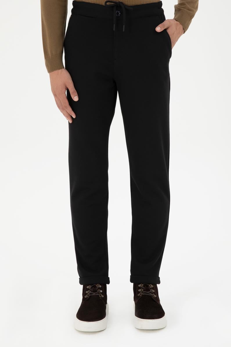 Erkek Siyah Kanvas Pantolon