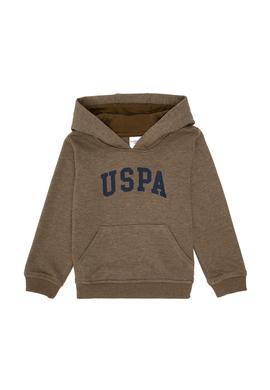 Erkek Çocuk Haki Basic Kapüşonlu Sweatshirt - 50293614018