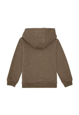 Erkek Çocuk Haki Basic Kapüşonlu Sweatshirt - 50293614018