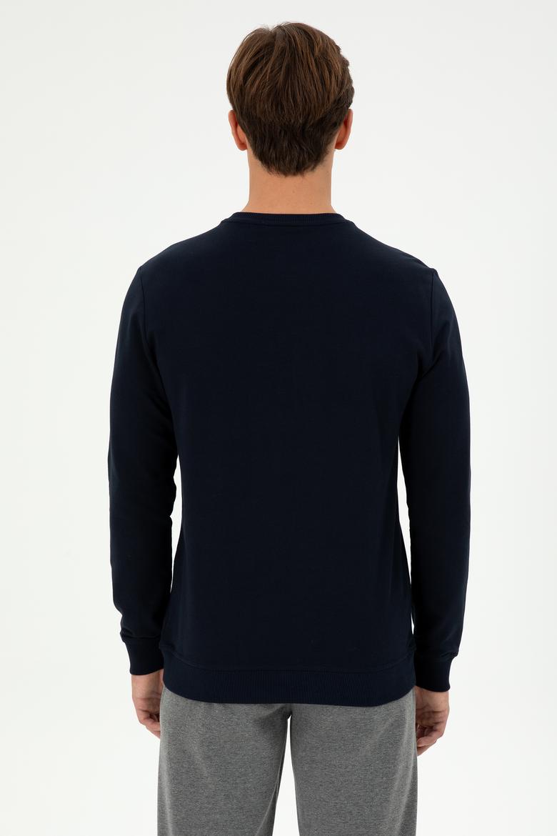 Erkek Lacivert Sweatshirt - 50293463003