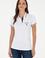 Kadın Beyaz Polo Yaka Tişört