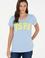 Kadın Açık Mavi Bisiklet Yaka Basic Tişört