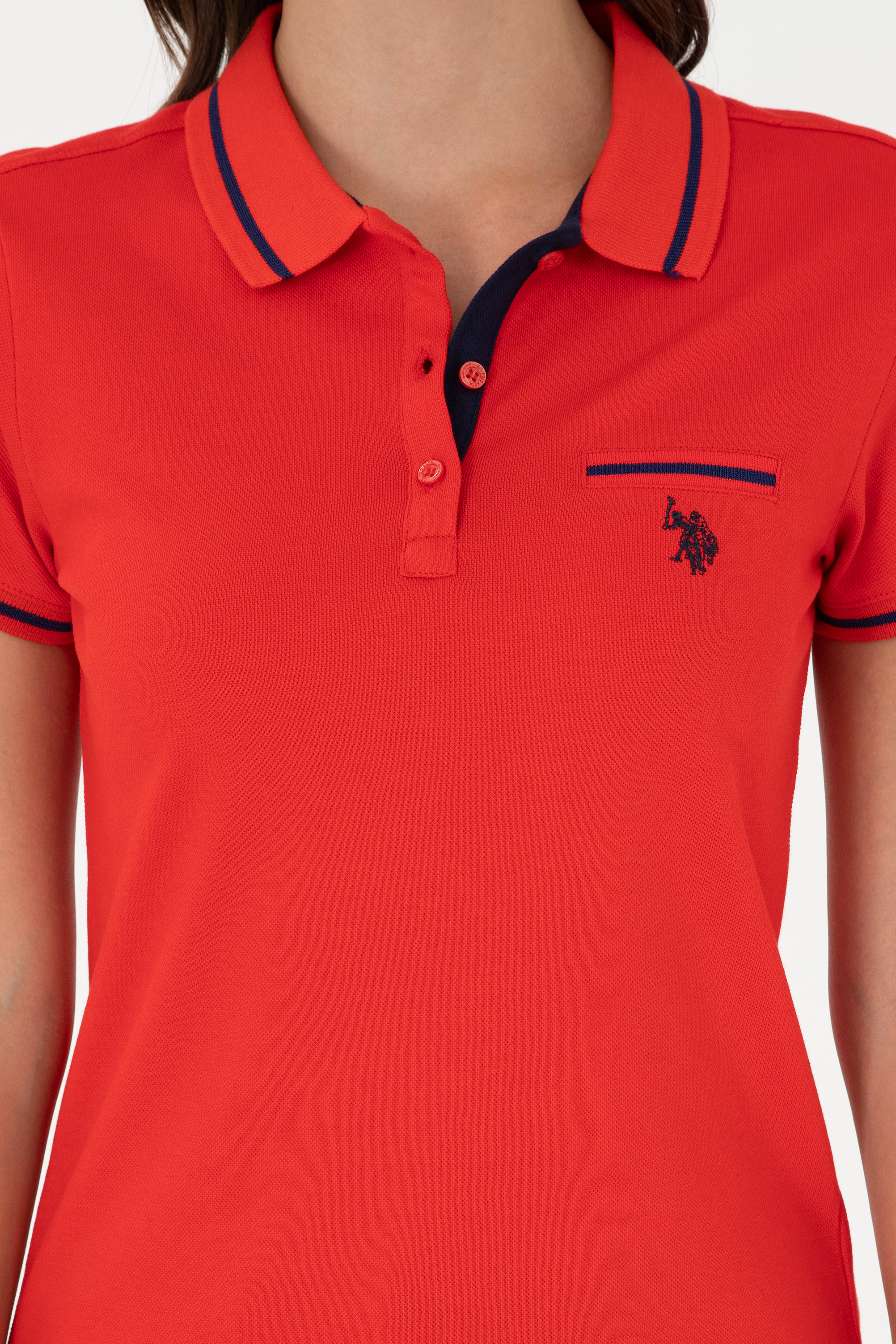 پولوشرت اندامی یقه پولو زنانه یو اس پولو | U.S. Polo Assn. - تصویر 6