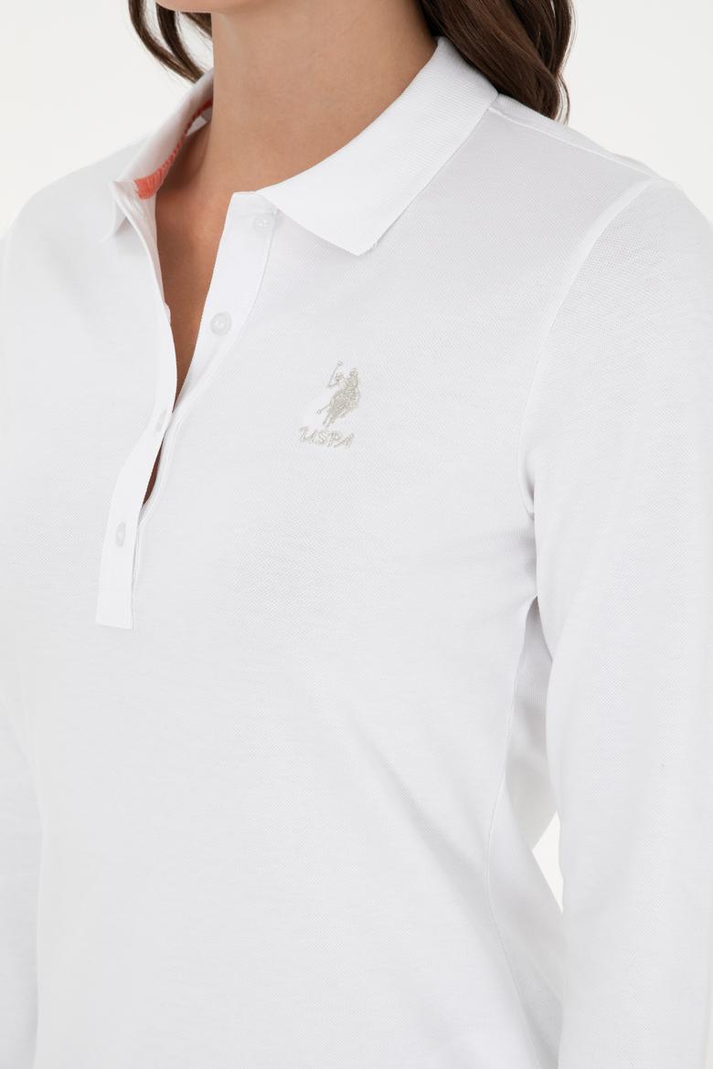 Kadın Beyaz Basic Sweatshirt - 50289541270