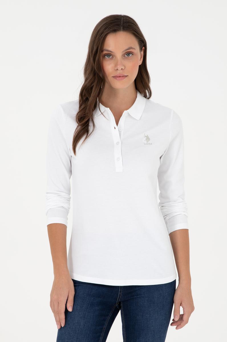 Kadın Beyaz Basic Sweatshirt