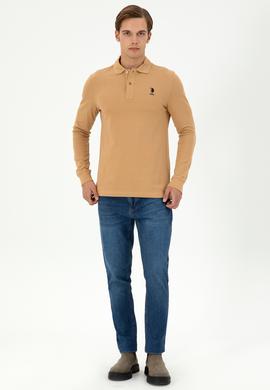 Erkek Camel Basic Sweatshirt - 50289062345