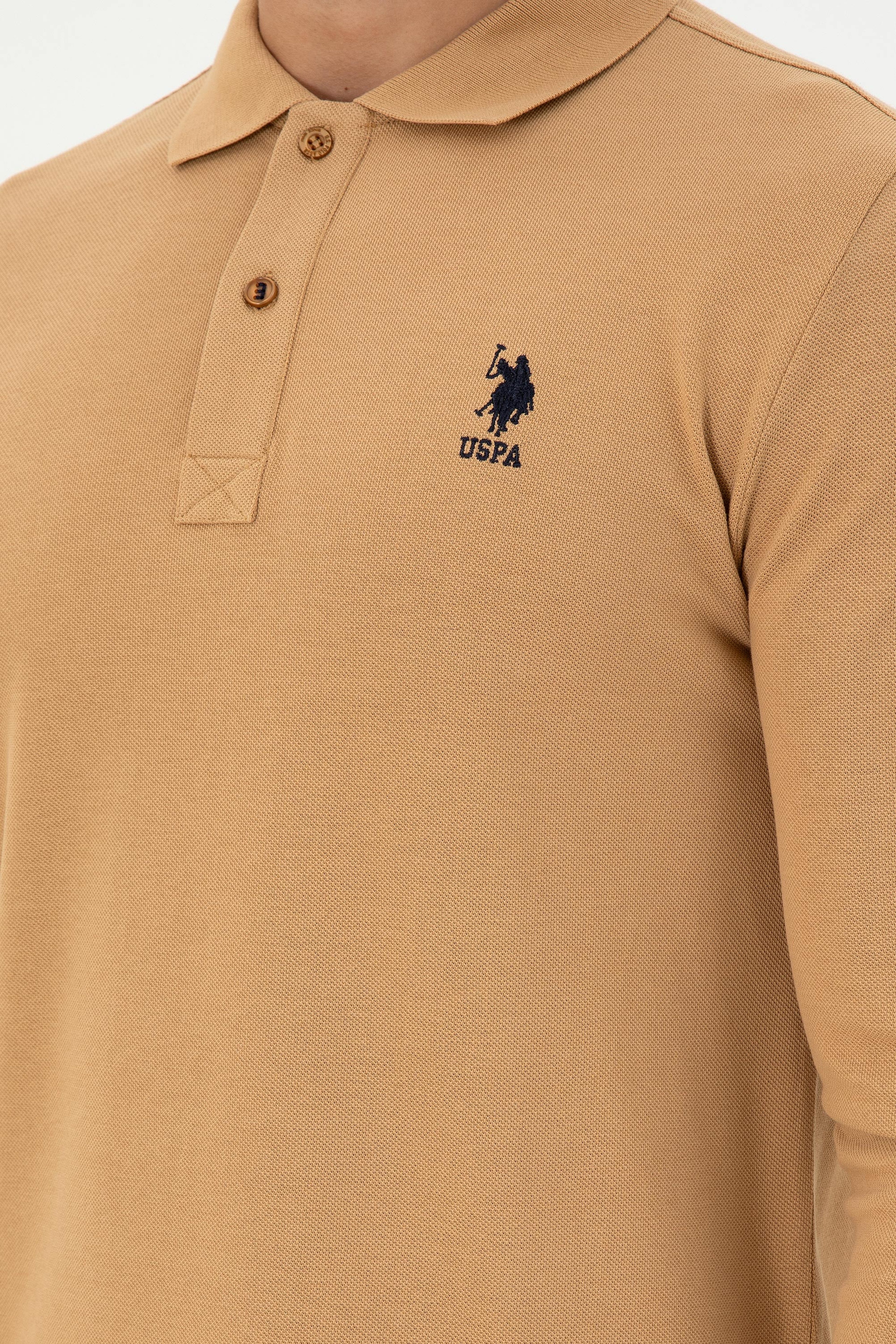 Erkek Camel Basic Sweatshirt - Image 7