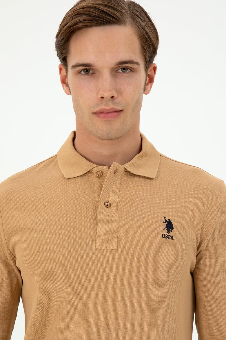 Erkek Camel Basic Sweatshirt - 50289062345