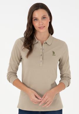 Kadın Açık Haki Basic Sweatshirt - 50289541222