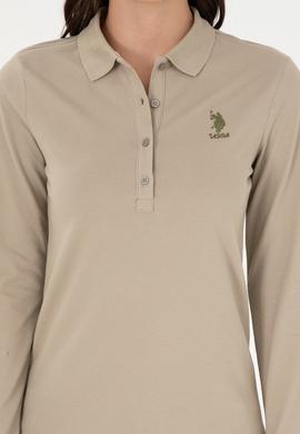 Kadın Açık Haki Basic Sweatshirt - 50289541222