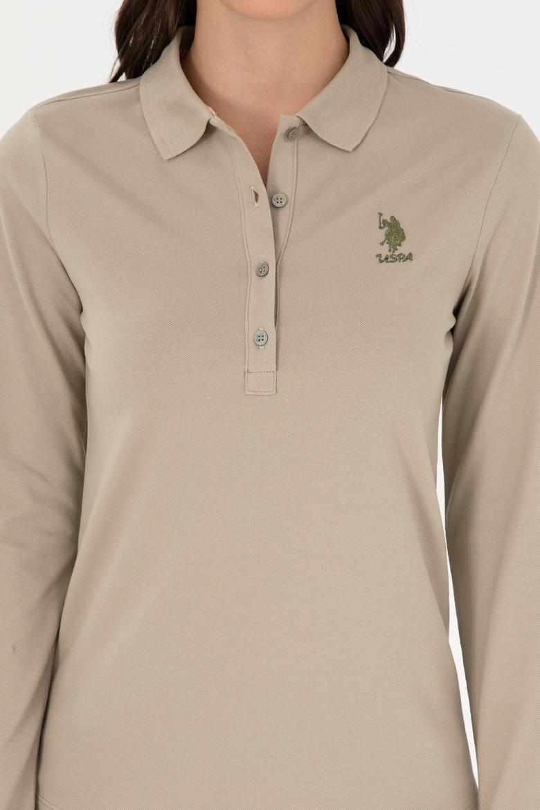 Kadın Açık Haki Basic Sweatshirt - 50289541222