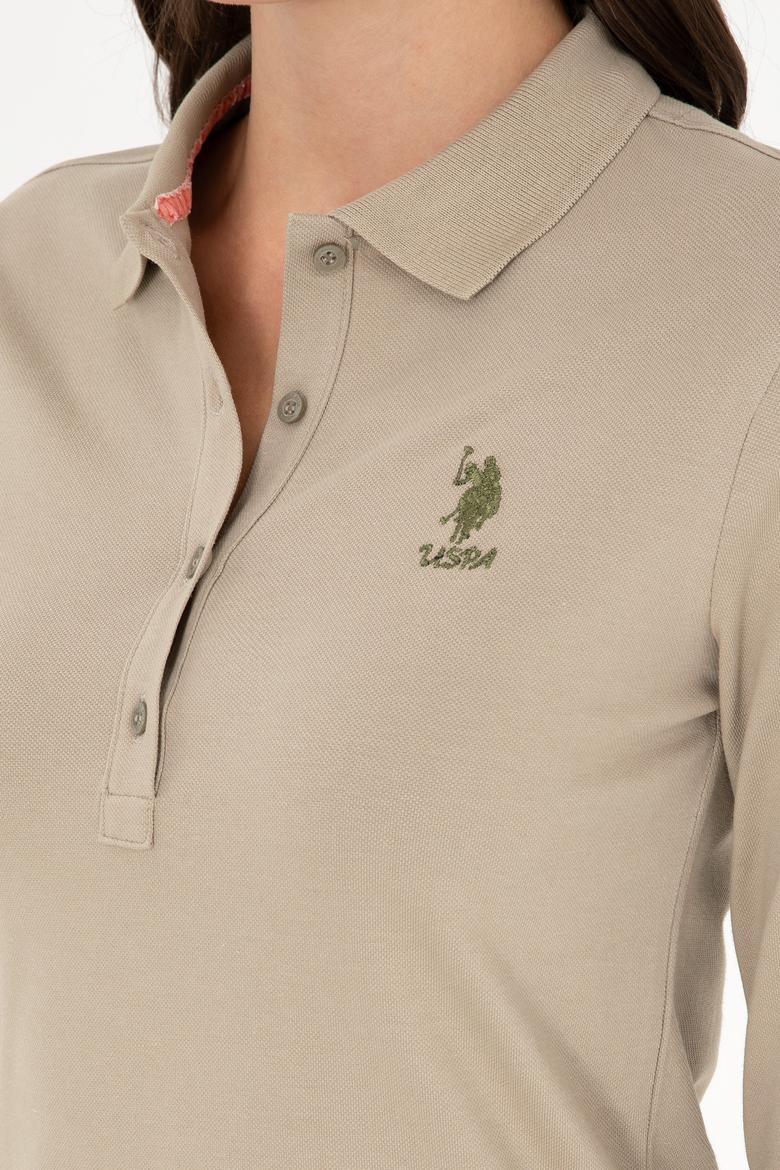 Kadın Açık Haki Basic Sweatshirt - 50289541222