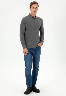 Erkek Antrasit Melanj Basic Sweatshirt - 50289062076